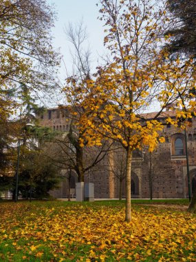 Castello Sforzesco, Milano 'da ortaçağ kalesi, Lombardiya, İtalya