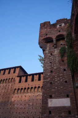 Castello Sforzesco, Milano 'da ortaçağ kalesi, Lombardiya, İtalya