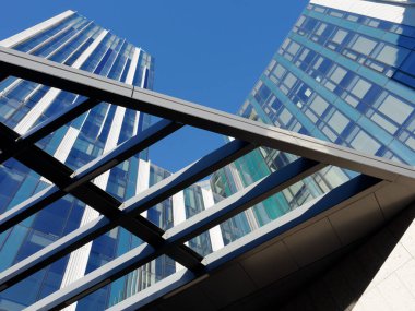 Via Faravelli ve Via Gattamelata boyunca modern bina Milano, Lombardy, İtalya