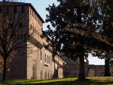 Castello Sforzesco, Milano 'da ortaçağ kalesi, Lombardiya, İtalya
