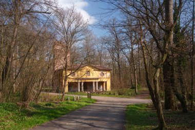 Mulino del Cantone, Monza parkındaki tarihi su değirmeni, Brianza, Lombardy, İtalya