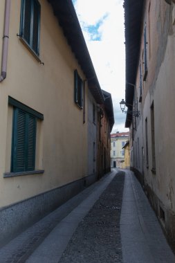 Pogliani üzerinden eski yol, Arluno, Milan 'da sokak, Lombardy, İtalya