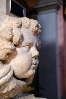 Barok tarzında tarihi San Giorgio Kilisesi Bonate Sotto, Bergamo, Lombardy, İtalya