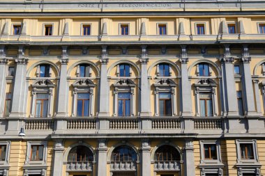 Milano, Lombardiya, İtalya 'daki della Posta yoluyla tarihi binalar