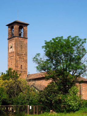 Mirazzano, Milan, Lombardy, İtalya, Santi Cosma e Damiano kilisesi
