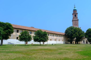 Vigevano, Pavia, Lombardy, İtalya 'nın tarihi kalesi