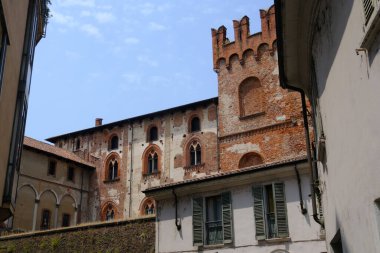 Vigevano, Pavia, Lombardy, İtalya 'nın tarihi kalesi