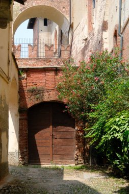 Vigevano, Pavia, Lombardy, İtalya 'nın tarihi kalesi