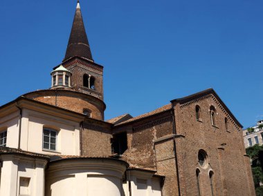 Milano, Lombardiya, İtalya 'daki tarihi San Marco kilisesinin dışı.
