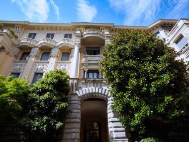 Passione üzerinden eski bir bina Milano, Lombardy, İtalya