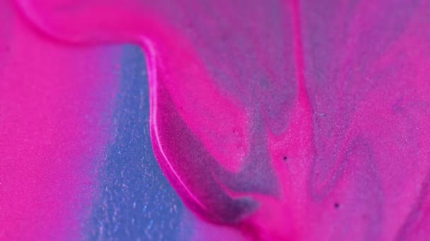 Барби Фон Блёстки Текут Гламурный Светящийся Модный Розовый Фиолетовый Синий — стоковое видео