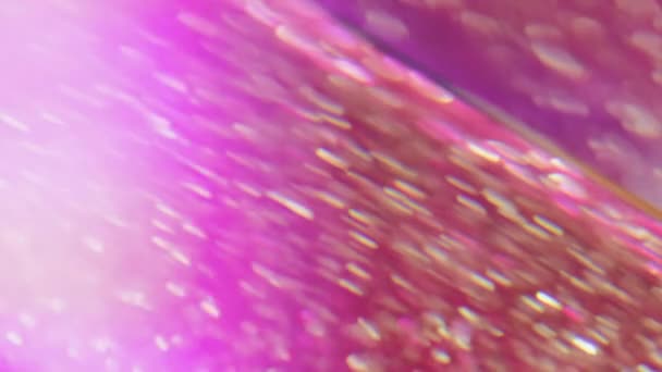 Абстрактный Фон Блестящий Блеск Просветление Вечеринки Прожектор Подсвечивает Золотисто Розовое — стоковое видео