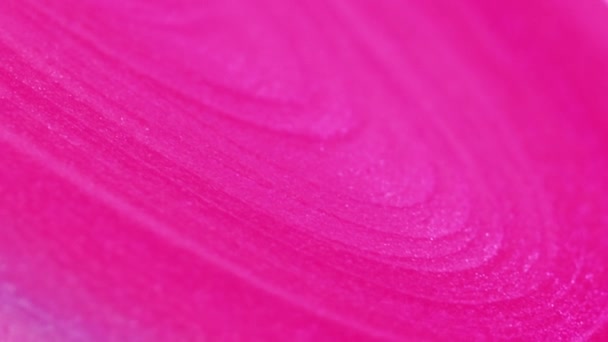 Fundo Abstrato Tinta Líquida Laca Cintilante Neon Moda Cor Rosa — Vídeo de Stock
