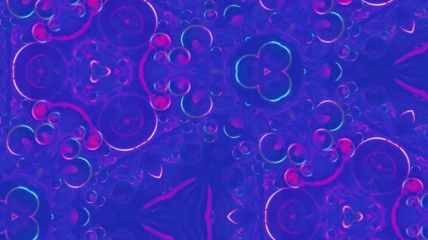 Soyut Arkaplan Renkli Sıvı Karışımı Kaleydoskop Boya Yaratıcı Süs Sanatında — Stok video