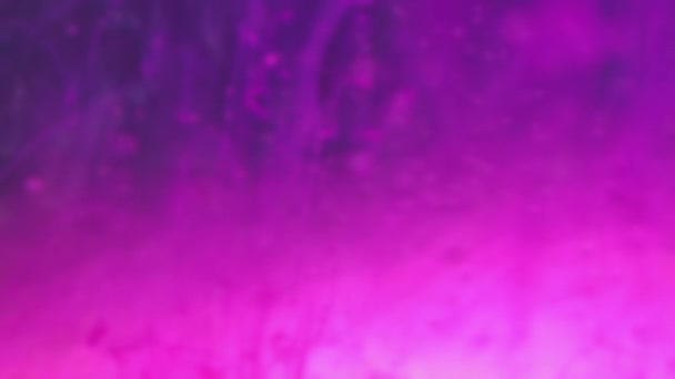 Fondo Agua Tinta Flujo Pintura Gota Acrílica Abstracta Sustancia Rosa — Vídeos de Stock