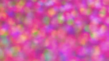 Bokeh ışıkları. Soyut odaklanmış parlaklık. Parti parlıyor. Parlak renkli bulanık noktalar kulüp eğlence atmosferinde dönüyor..