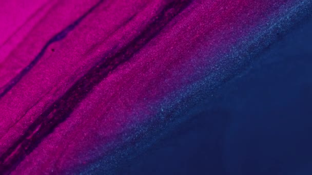 Fundo Abstrato Textura Tinta Cintilante Mistura Líquida Brilhante Desfocado Colorido — Vídeo de Stock