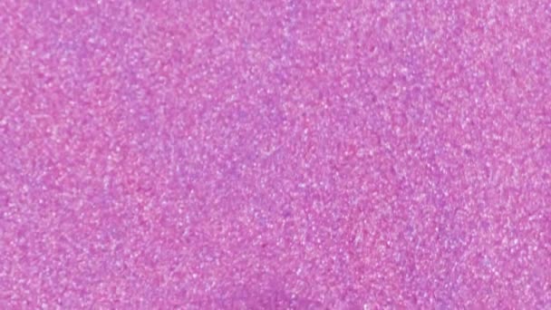 Glanzende Vloeibare Achtergrond Glanzende Vloeistofstroom Laktextuur Gedempte Trendy Roze Kleur — Stockvideo