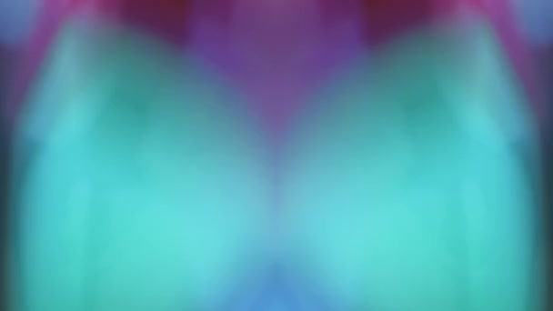 Reflectie Achtergrond Kleurenstraal Gloeien Caleidoscoop Refractie Abstract Wazig Lichteffect Transparante — Stockvideo