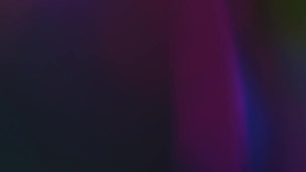 Fondo Refracción Resplandor Resplandor Luz Disco Desenfocado Colorido Azul Púrpura — Vídeo de stock