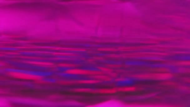 Sfondo Rifrazione Bagliore Scintillante Cangiante Brillante Neon Colorato Riflesso Fascio — Video Stock
