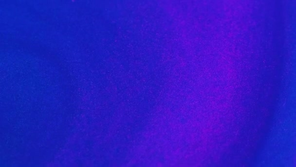 Fondo Tinta Brillante Flujo Purpurina Galaxia Brilla Neón Azul Rosa — Vídeo de stock