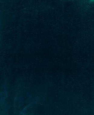 Eski film kaplaması. Toz çizikleri. Yeşil renk tahıl gürültüsü eskimiş kumlu yüzey koyu mavi soyut arkaplan çizimi.