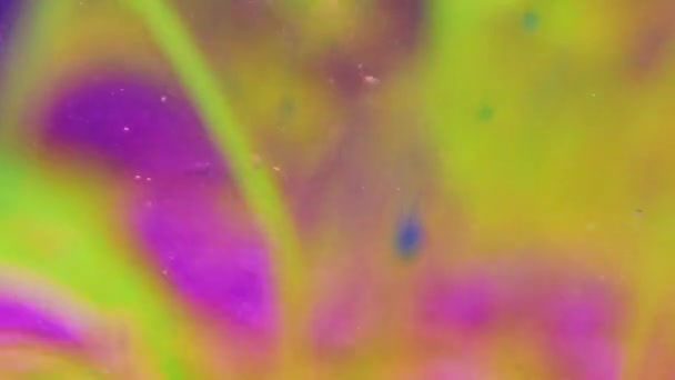 Pinte Fundo Água Turbilhão Pigmentos Disparo Fluido Cores Nuvem Tinta — Vídeo de Stock
