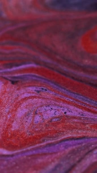 Vídeo Vertical Fundo Abstrato Tinta Purpurina Areia Misturar Arte Desfocado — Vídeo de Stock