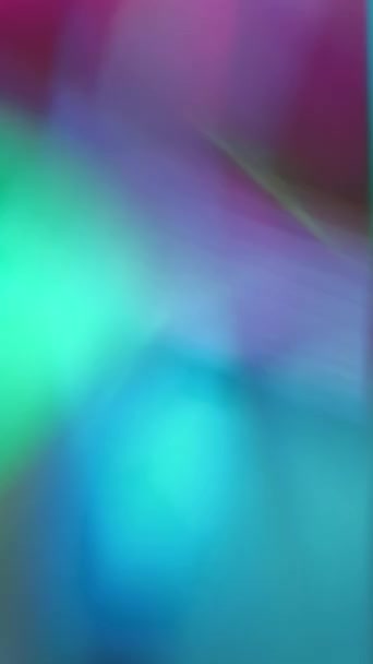 Κάθετο Βίντεο Φόντο Prism Αντανακλάσεις Ακτίνων Κρυστάλλινη Σκέψη Defocused Μπλε — Αρχείο Βίντεο