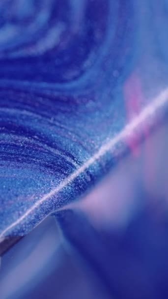 비디오 페인트 배경입니다 반짝이는 물방울 추상적인 가장자리 구석에 퍼지는 매끄러운 — 비디오