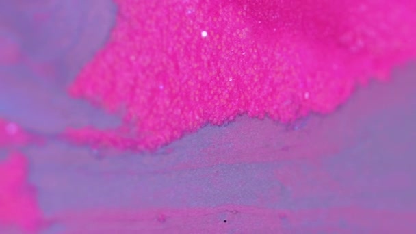 Vídeo Vertical Fundo Abstrato Tinta Cintilante Banho Colorido Espumante Néon — Vídeo de Stock