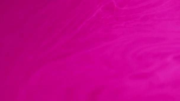ピンクの煙の質 水を塗る ウォーターカラースワールド 明るいネオンマゼンタ色インク流体顔料の流れの動きの創造的な芸術の抽象的な背景を分割しました — ストック動画