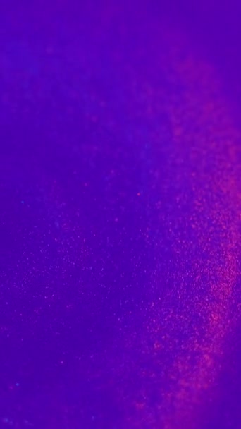 Pionowe Wideo Tusz Tle Farba Błyszcząca Płyn Iskrzący Wiruje Kosmiczny — Wideo stockowe