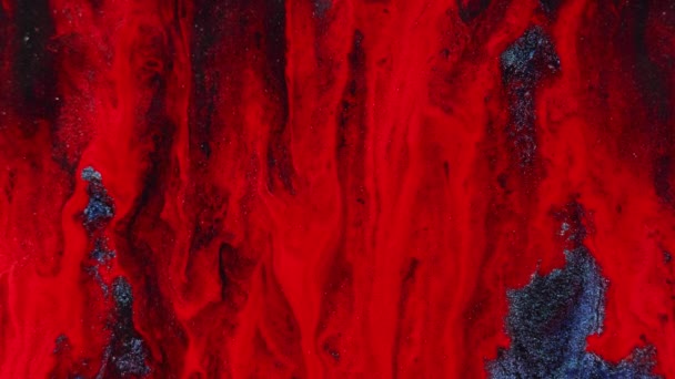 반짝이 배경입니다 페인트 반짝이는 스파클링 텍스처 예술에서 표면에 퍼지는 — 비디오