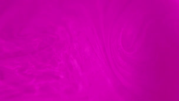 ピンクのペイントフロー インクスワールド カラーミスト 分解された鮮やかなネオン 紫色の流動波の流れ二重の魅力的な芸術の抽象的な背景 — ストック動画