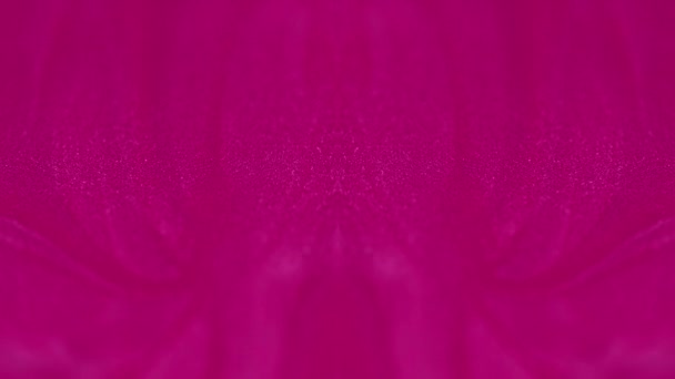반짝이는 반짝이는 프랙탈 분리된 마젠타색 분홍색 반짝이는 짜임새 페인트 — 비디오
