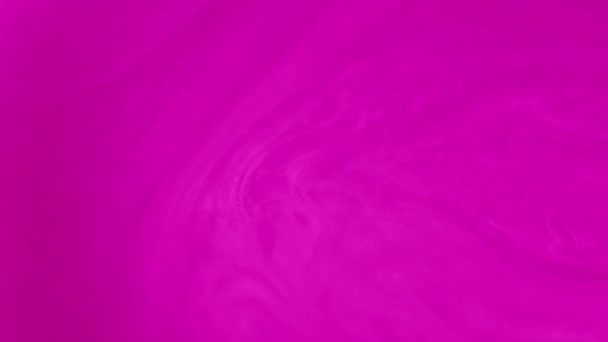 霓虹雾 粉红流 在水艺术的抽象背景下 清澈生气勃勃的洋红色湿涂料闪烁着纹理流的运动 — 图库视频影像