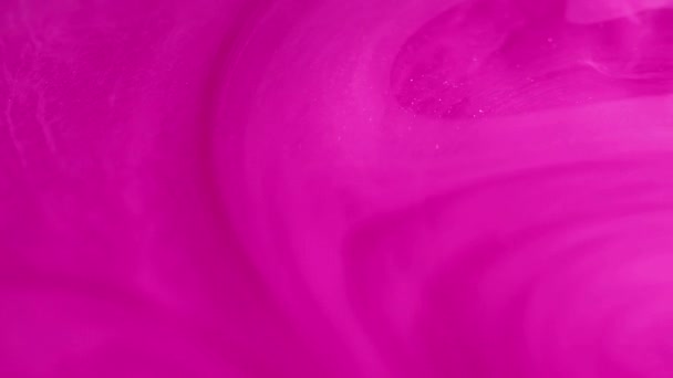Pink Mist Glitter Fluid Defocused Bright Pink Color Shimmering Particles — Stock Video