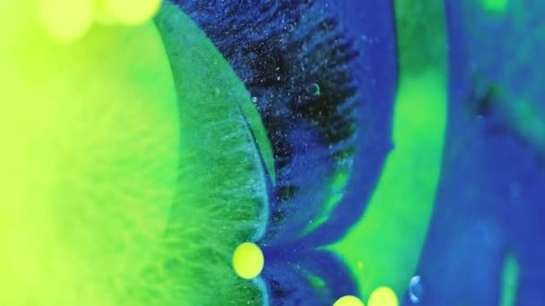 Абстрактний Фон Дизайн Блискучої Олії Фантастичний Блискучий Мікс Прозорий Рух — стокове відео