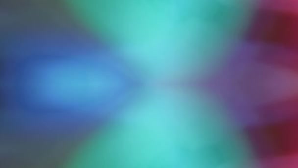 Tło Refleksji Światło Wiązki Kolorów Refrakcja Kalejdoskopu Abstrakcyjny Efekt Świetlny — Wideo stockowe