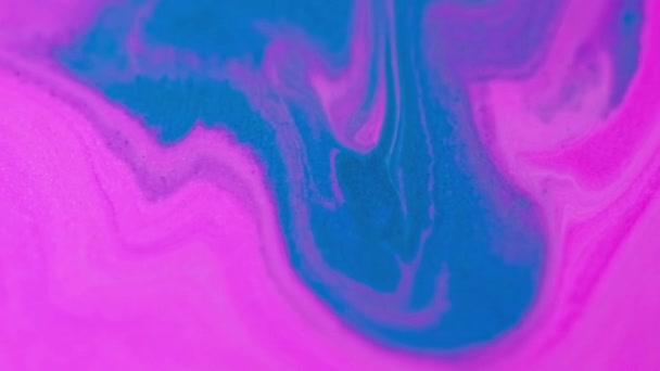 Líquido Acrílico Fundo Abstrato Ondas Fantasia Blur Glamour Moderno Rosa — Vídeo de Stock