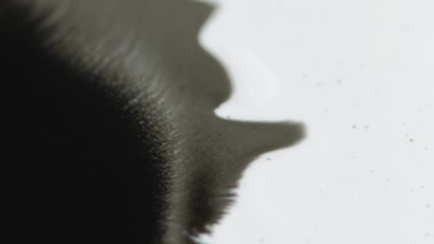 페인트 추상적인 오프너 효과에 어두운 블로브 — 비디오