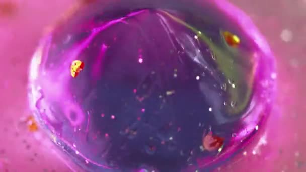Κώνο Νέον Φως Πάρτι Defocused Ουράνιο Τόξο Χρώμα Ιριδίζον Διαμάντι — Αρχείο Βίντεο
