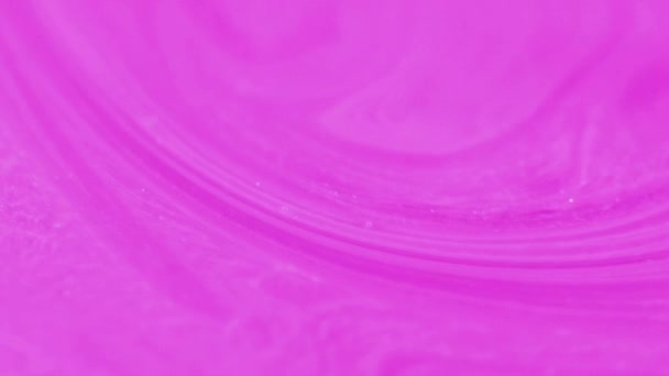 Рідкий Фон Потік Акрилу Чорнильні Хвилі Розмиті Блискітки Текстури Рожевого — стокове відео