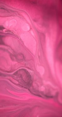 Akrilik karışımı. Mürekkep akışı. Bulanık neon pembe parlak parlak renk sıvı emülsiyon sızıntısı yaratıcı soyut sanat arka planı.