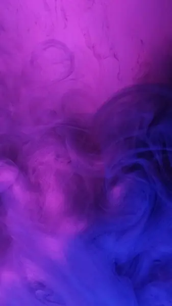 stock image Color smoke texture. Paint water. Defocused neon purple blue gradient mist flow effect abstract art background with copy space.