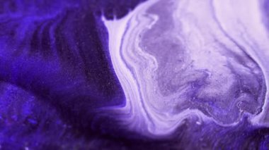 Köpüklü sıvı damlası. Parlak mürekkep akışı. Bulanık neon, beyaz, siyah, parlak, dokulu, akrilik, dalgalı, hareketli, soyut sanat arkaplanı..