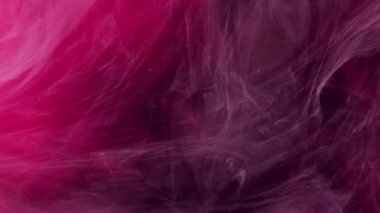Duman sisi. Köpüklü buhar. Pembe kırmızı kara sis sinekleri mürekkep karışımı soyut buhar parlak sihirli hipnotik bulut parçacıkları sanat arka planı.
