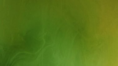 Parlak sis. Sis dokusu. Sis buharı mürekkep akışı. Parlak, parlak, soyut toz yeşil duman bulutu parıldayan parçacıklar sanat arka planı.